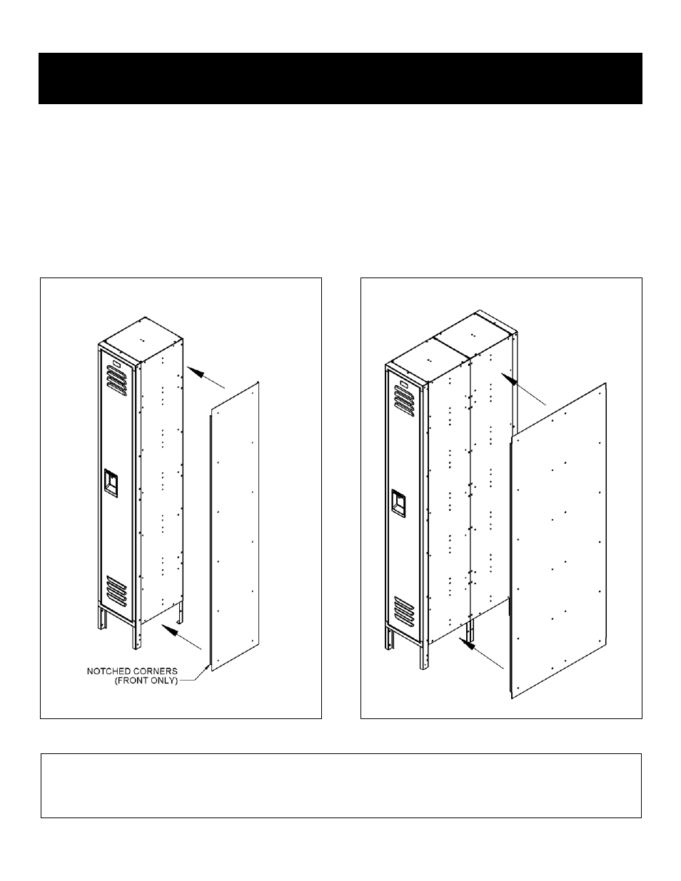 Installation instructions | Salsbury Industries 77000 Series Locker Options User Manual | Page 4 / 7