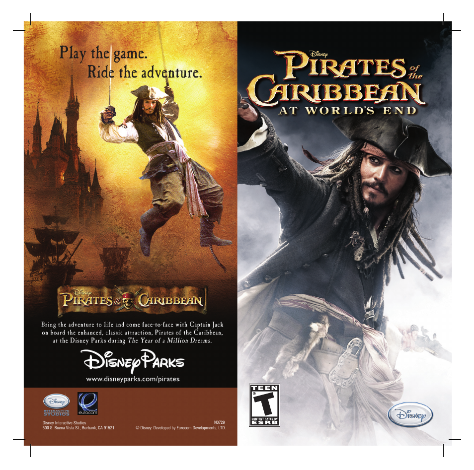 Disney Interactive Studios Pirates of the Caribbean: At World's End for PSP User Manual | 14 pages