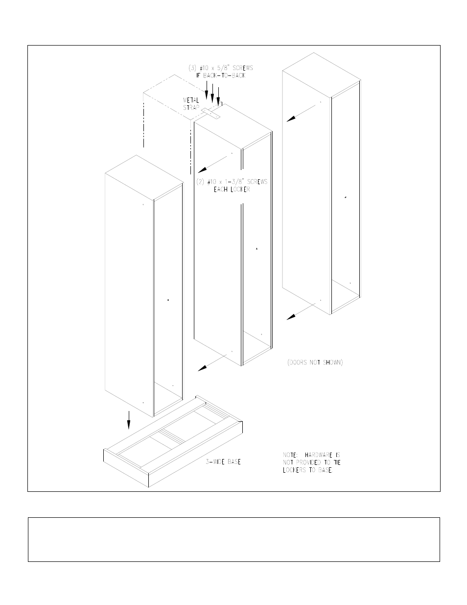 Salsbury industries, Illustration – 3 lockers | Salsbury Industries 30000 Series Designer Lockers User Manual | Page 2 / 3