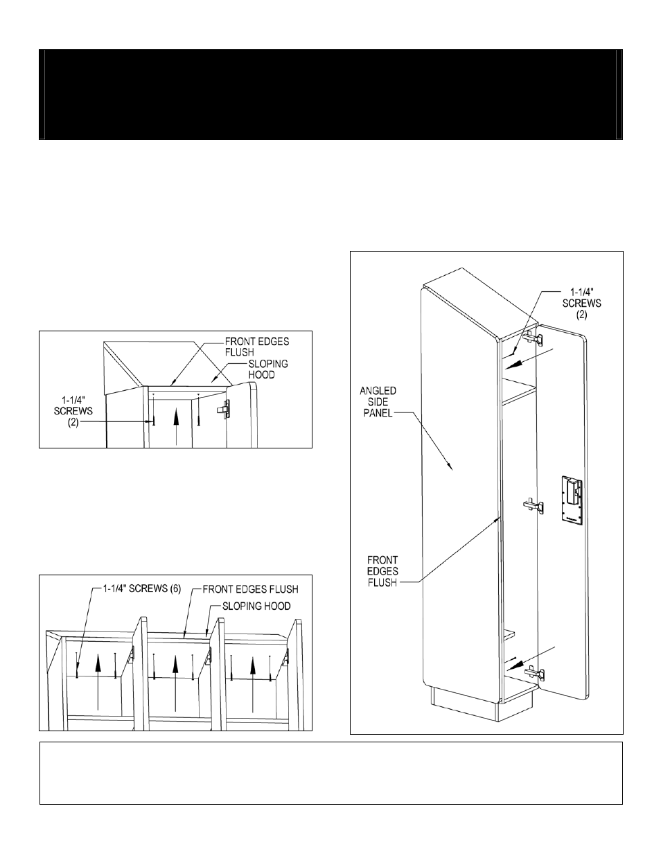 Xxxx30000_designerhood_std_rev06, Sloping hood & angled side panel options, Installation instructions | Salsbury Industries 30000 Series Designer Lockers User Manual | Page 3 / 3