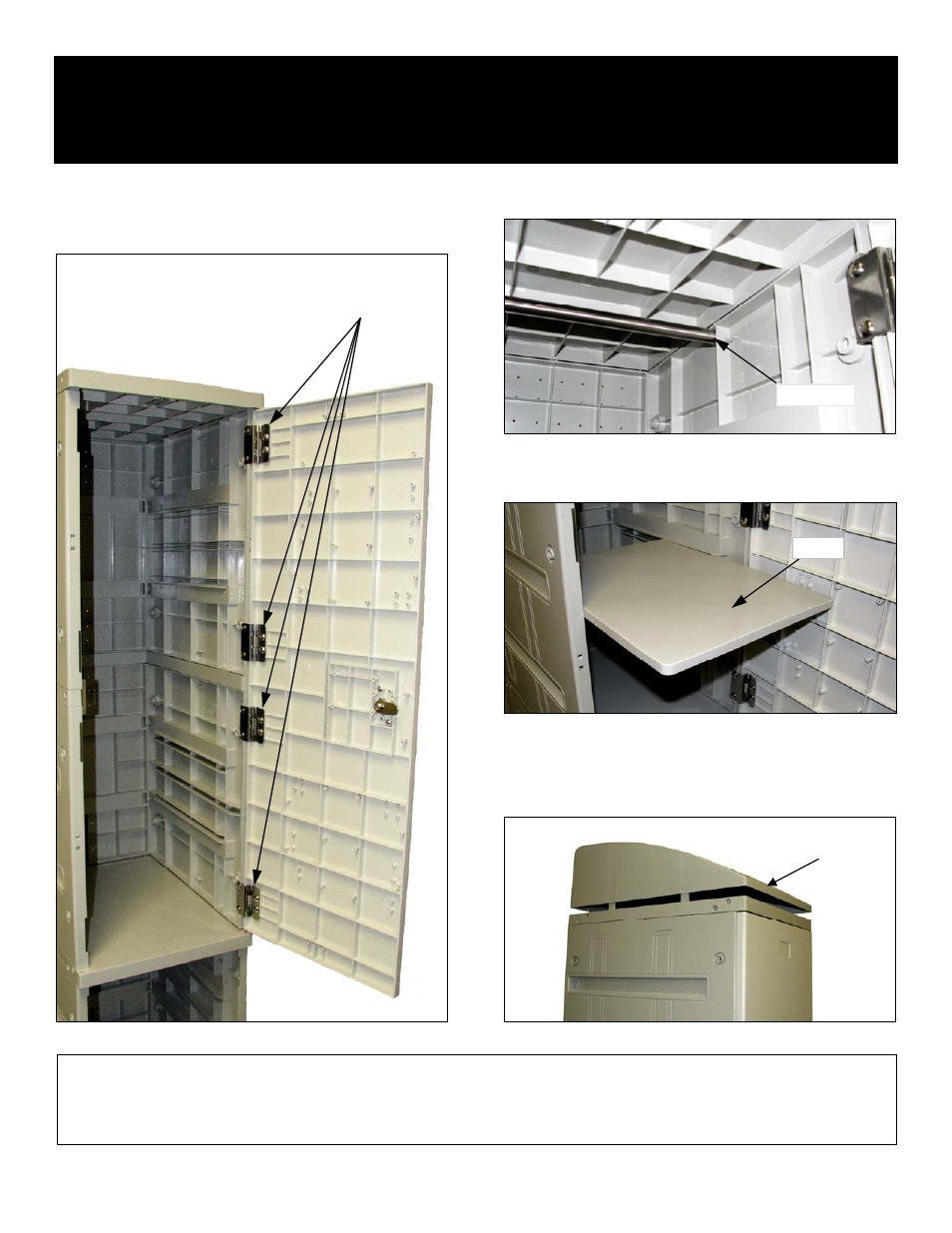 Salsbury Industries 92000 Series Plastic Lockers (92168,92368 Double Tier) User Manual | Page 3 / 4
