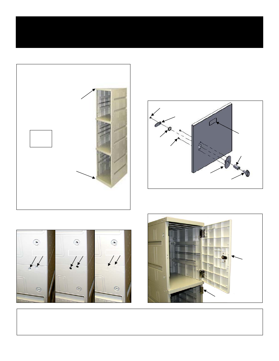 Salsbury Industries 93000 Series Plastic Lockers (93168,93368 Triple Tier) User Manual | Page 2 / 3