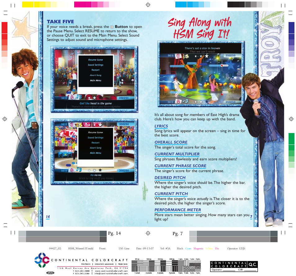 Disney Interactive Studios High School Musical: Sing It! User Manual | Page 14 / 16