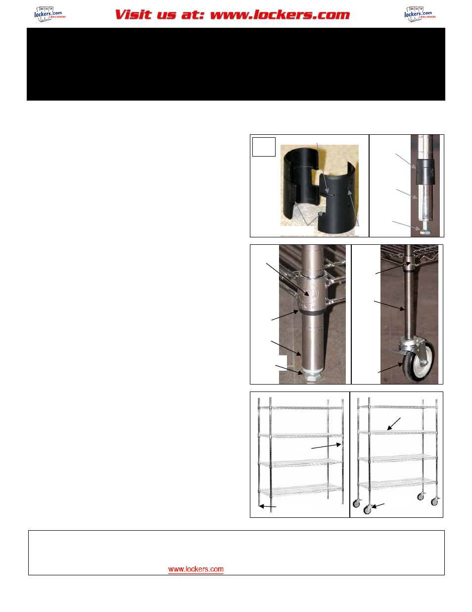 Salsbury Industries 9600 Series Wire Shelving Stationary and Mobile User Manual | 1 page