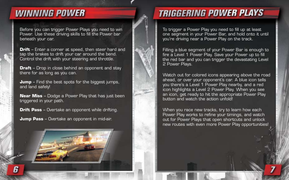 Winning power, Triggering power plays | Disney Interactive Studios Split/Second for Playstation 3 User Manual | Page 5 / 5