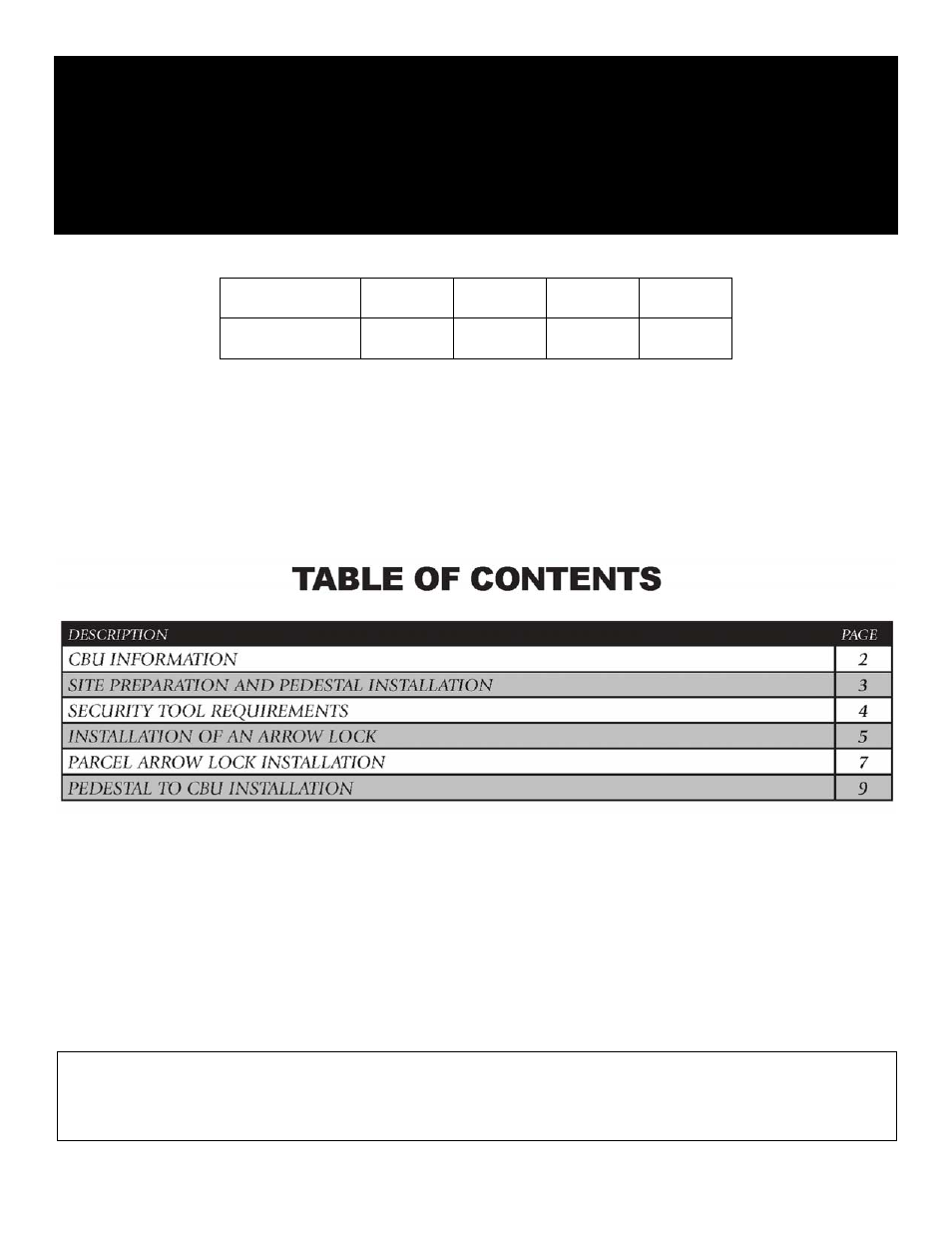 Cluster box units (cbu’s), Installation manual, F” specifications | Cluster box units (cbu’s) installation manual | Salsbury Industries 3313R Regency Decorative CBU User Manual | Page 2 / 11