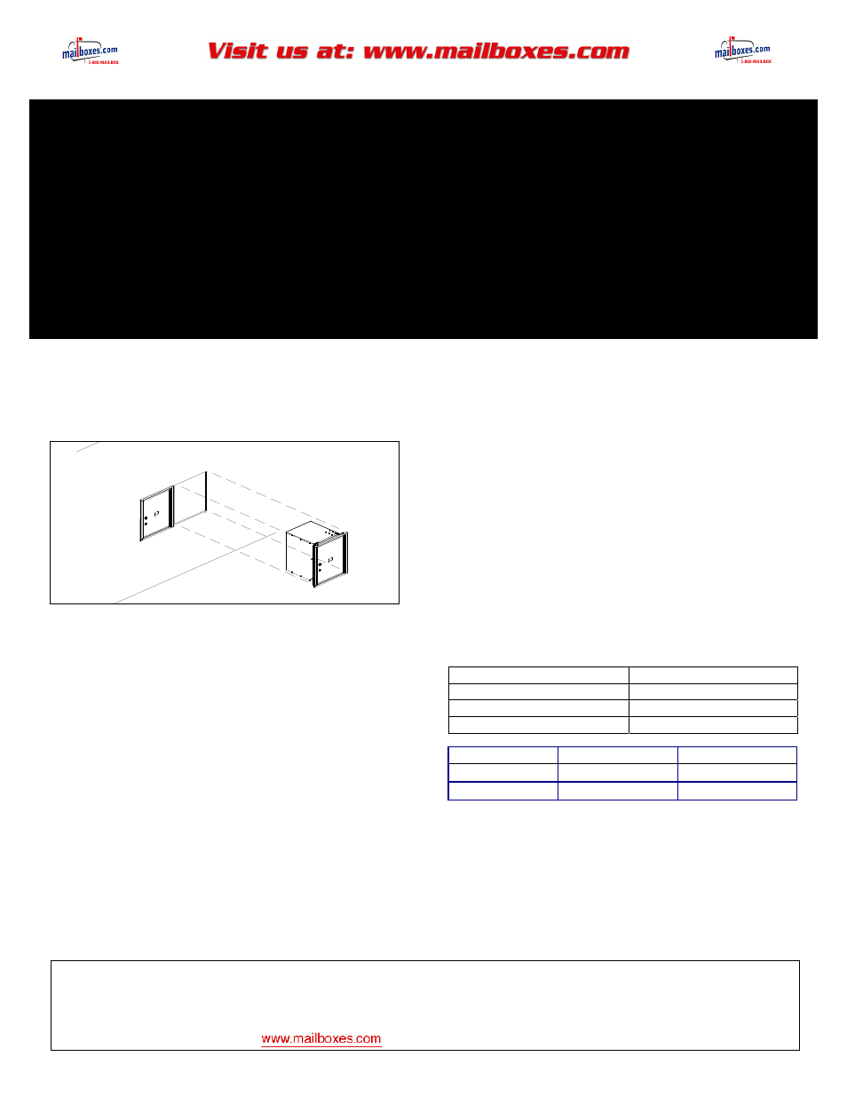 Salsbury Industries 3700 Series 4C Horizontal Mailboxes Single Parcel Lockers FRONT LOADING and REAR LOADING User Manual | 5 pages