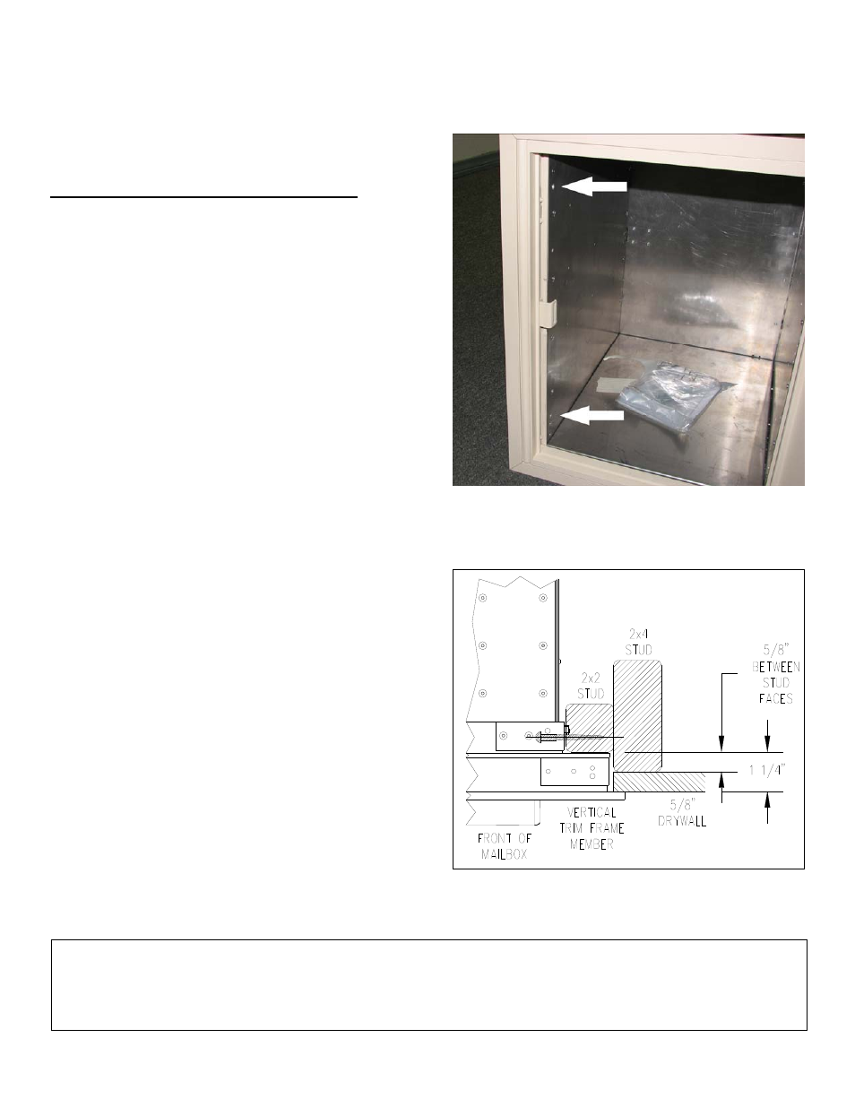 Salsbury industries, This page for rear loading units only, Parcel locker installation | Illustration 6 - fastening mailbox unit to framing | Salsbury Industries 3700 Series 4C Horizontal Mailboxes Single Parcel Lockers FRONT LOADING and REAR LOADING User Manual | Page 3 / 5