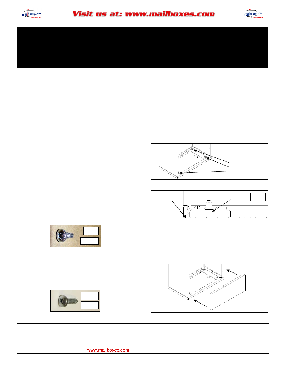 Salsbury Industries 3800 Free-Standing Enclosures For 3700 Series 4C Front Loading Horizontal Mailboxes User Manual | 2 pages