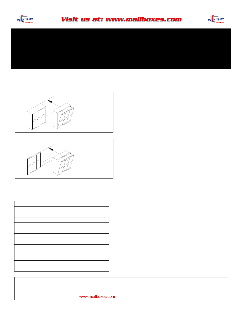 Salsbury Industries 3500 Series Vertical Mailboxes User Manual | 2 pages