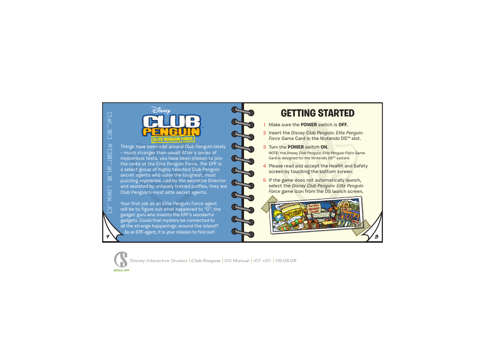 Getting started | Disney Interactive Studios Disney Phineas and Ferb NTR-62-0150-001D User Manual | Page 4 / 12