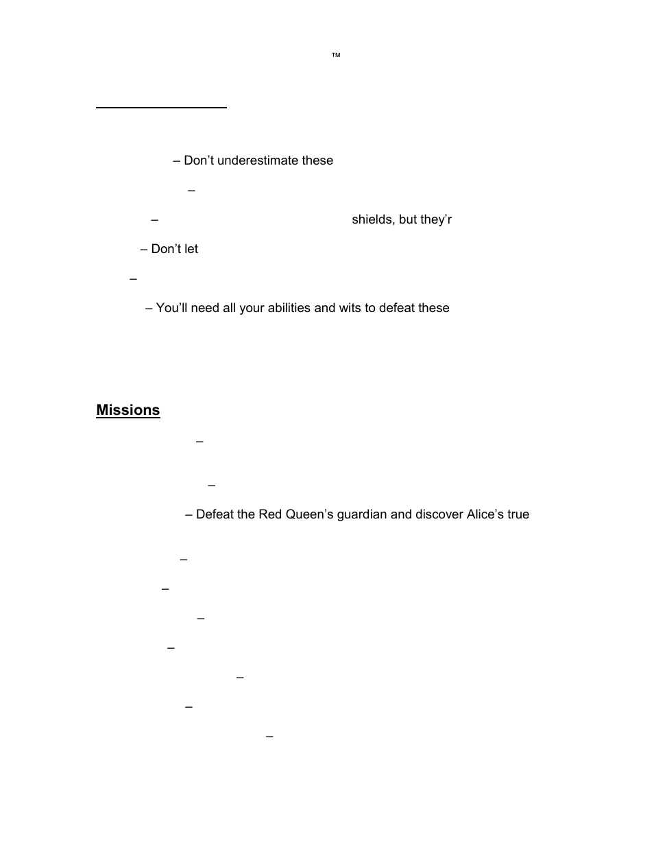 Disney Interactive Studios Alice in Wonderland for Wii User Manual | Page 4 / 5