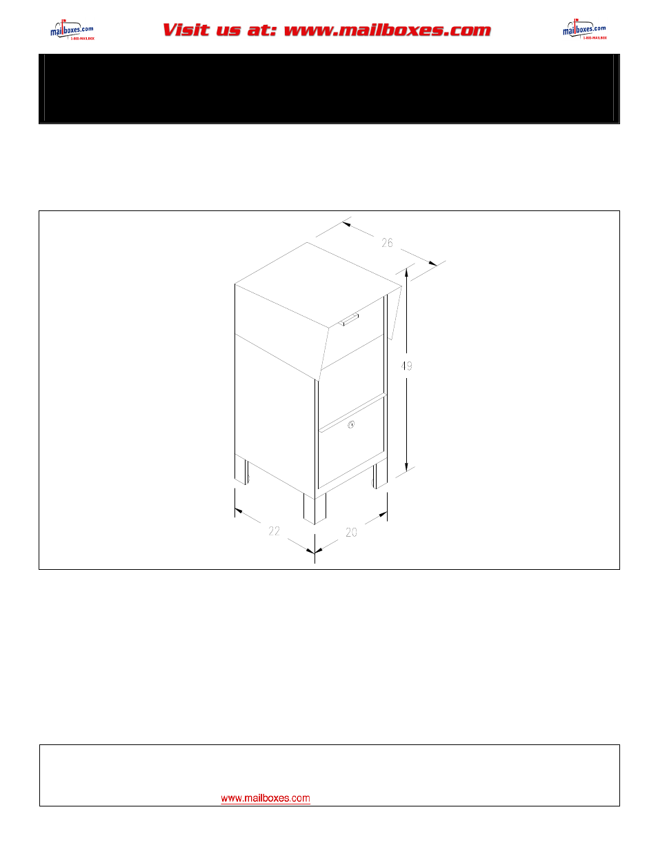 Salsbury Industries 4975 Series Courier Boxes User Manual | 1 page