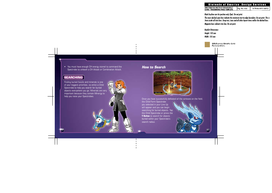 How to search | Disney Interactive Studios Spectrobes: Beyond the Portals NTR-YV4E-USA User Manual | Page 13 / 26