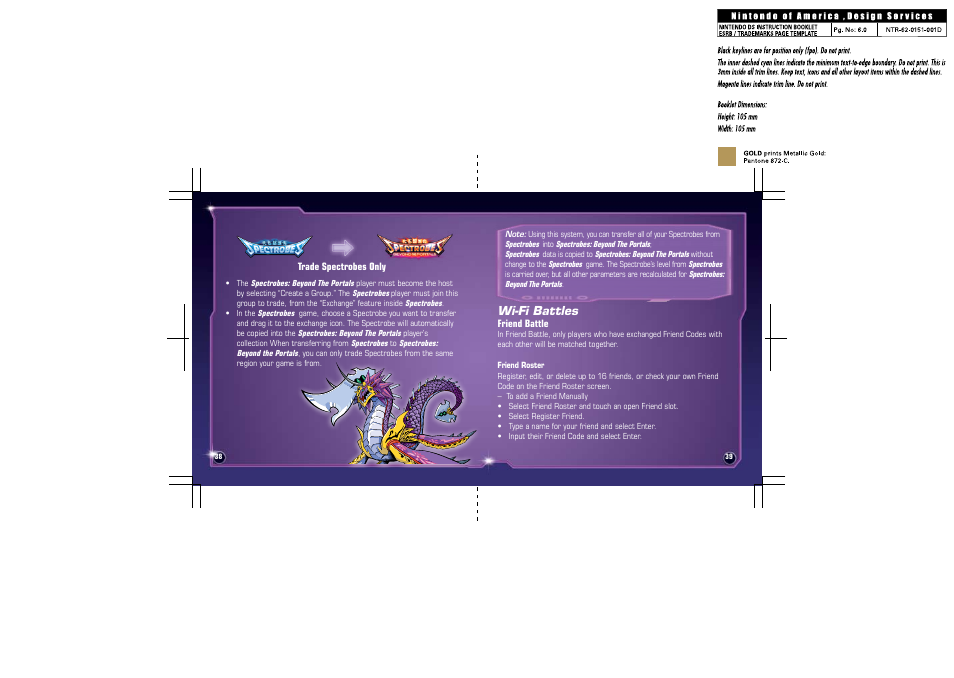 Wi-fi battles | Disney Interactive Studios Spectrobes: Beyond the Portals NTR-YV4E-USA User Manual | Page 22 / 26