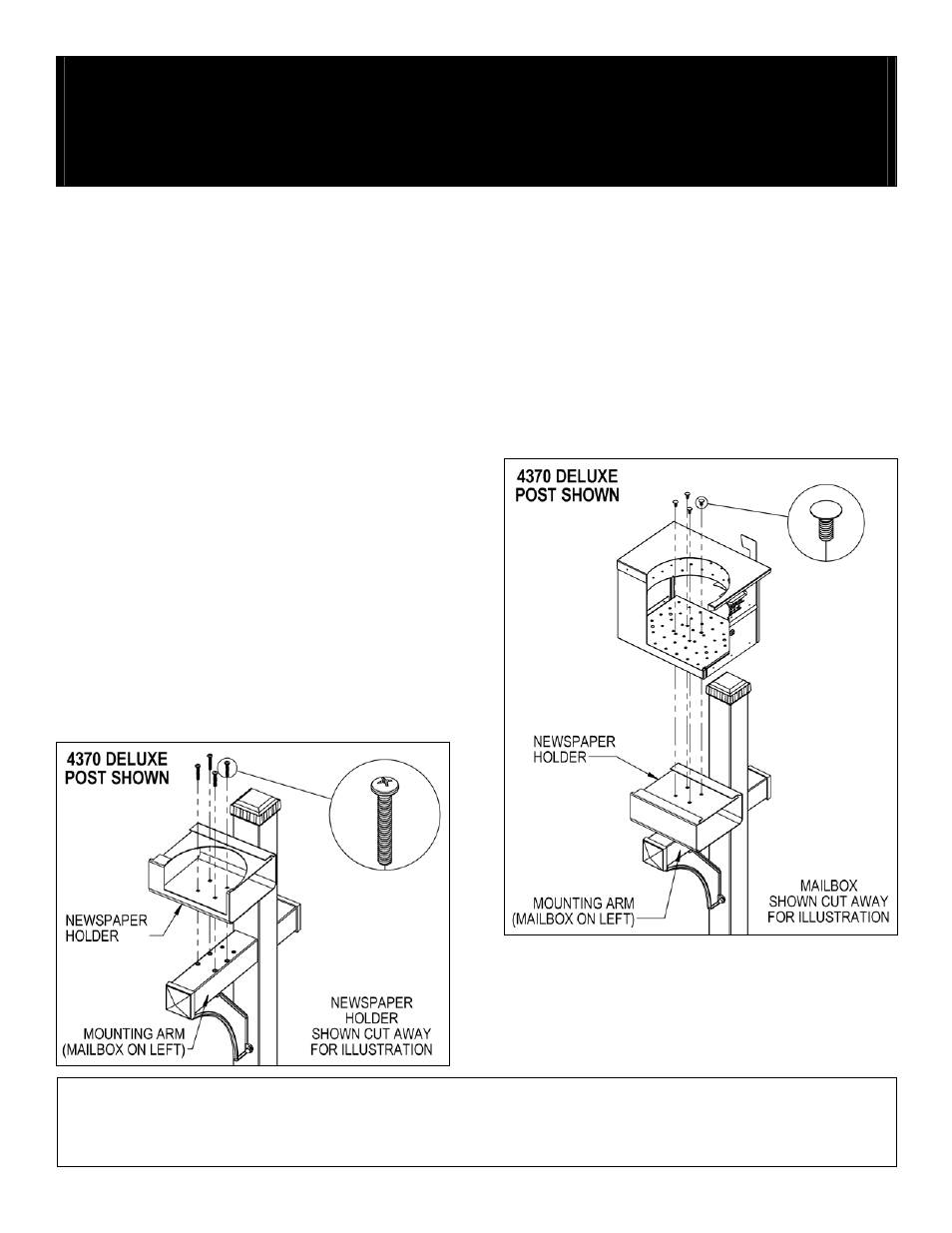 Designer roadside mailboxes – 4325d | Salsbury Industries 4325D Designer Roadside Mailboxes Newspaper Holder on Pedestal User Manual | Page 2 / 5