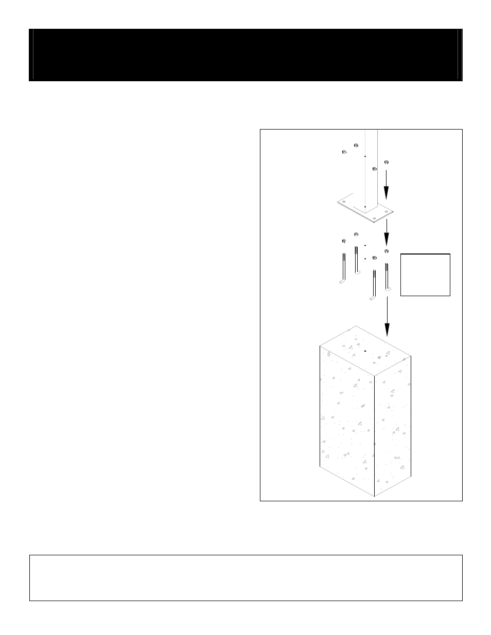 16_post02_4850a_boltpost_rev_03, Antique rural mailboxes – 4850a | Salsbury Industries 4850A Antique Rural Mailboxes Standard Mailbox Post User Manual | Page 16 / 16