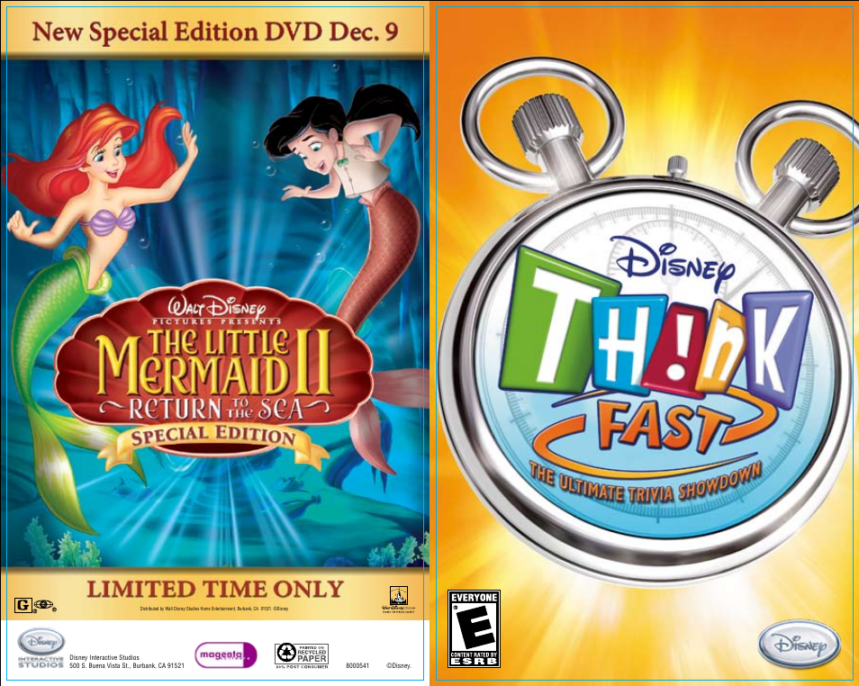 Disney Interactive Studios Think Fast: The Ultimate Trivia Showdown for PlayStation 2 User Manual | 7 pages