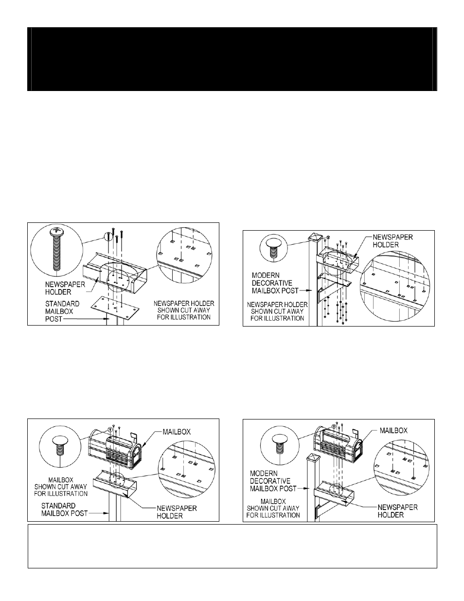 Deluxe rural mailboxes – 4850d | Salsbury Industries 4850D Deluxe Rural Mailboxes Standard Mailbox Post User Manual | Page 5 / 16