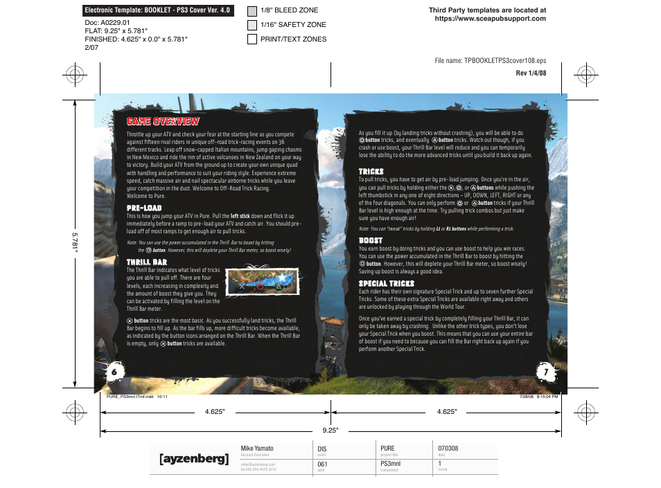 Game overview | Disney Interactive Studios Pure User Manual | Page 5 / 7