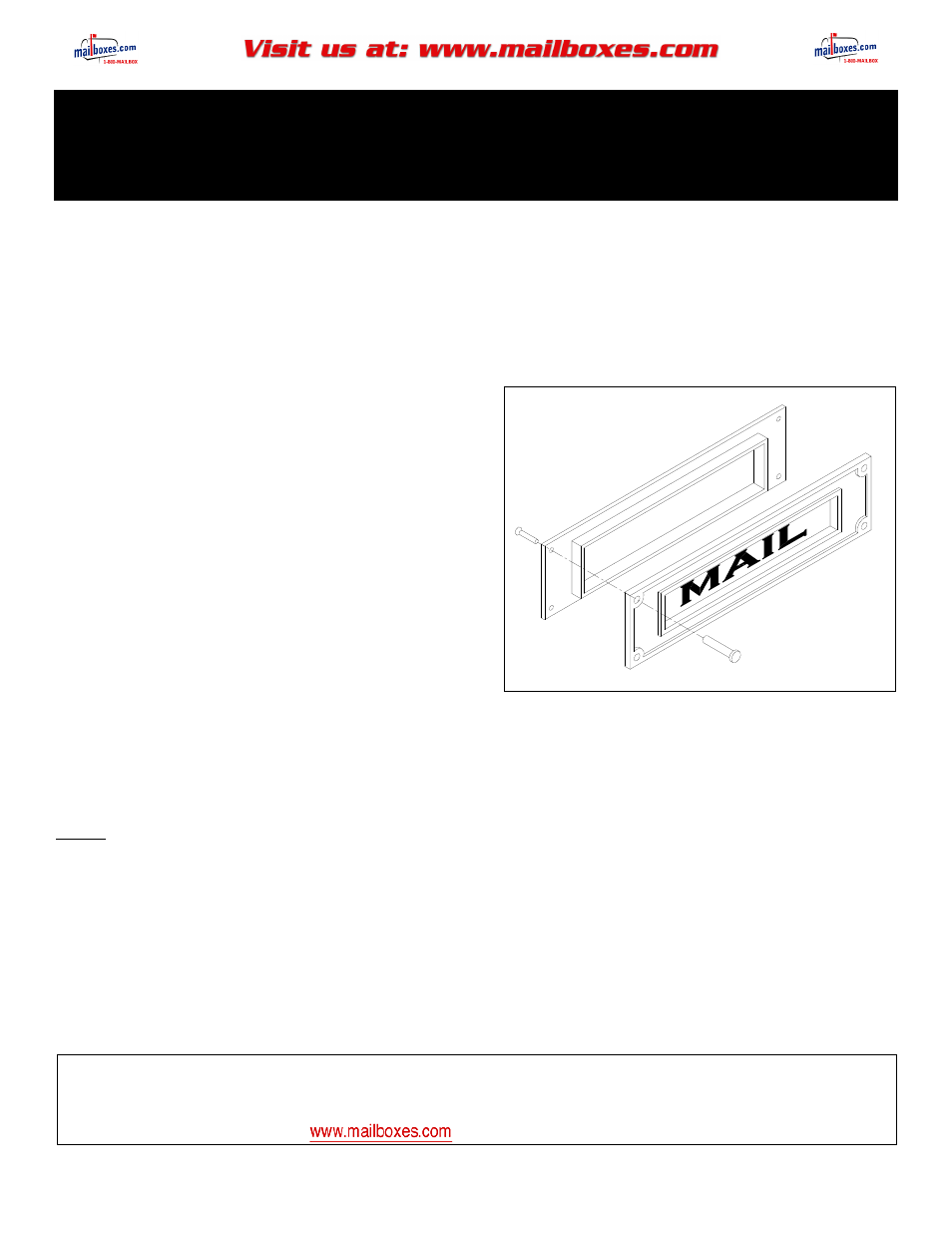 Salsbury Industries 4075 Mail Slots Deluxe Style User Manual | 1 page