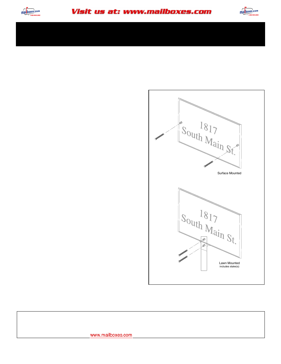 Salsbury Industries 1300 Series Cast Aluminum Plaques User Manual | 1 page