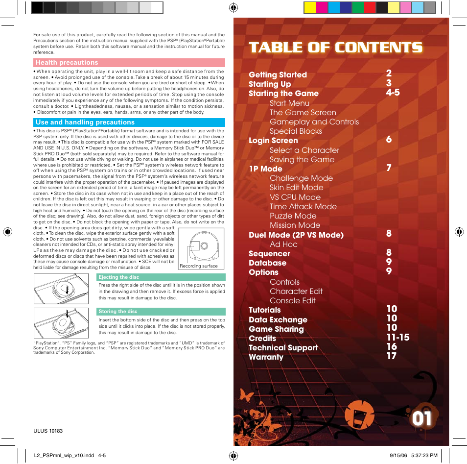 Disney Interactive Studios Lumines II for PSP User Manual | Page 2 / 9