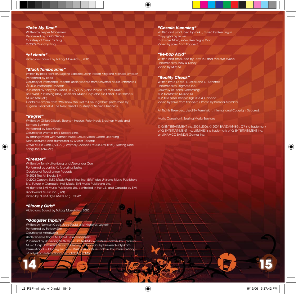 Disney Interactive Studios Lumines II for PSP User Manual | Page 9 / 9