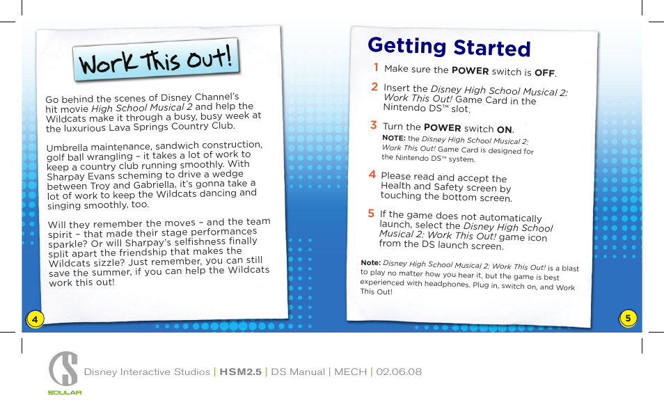 Getting started | Disney Interactive Studios NTR-YI3E-USA User Manual | Page 4 / 10