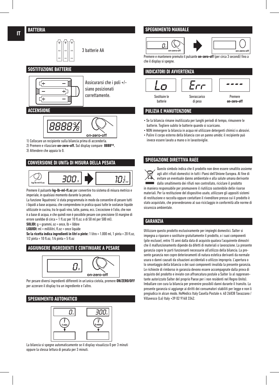 Salter 1060 WHDR Mix And Measure Electronic Scale User Manual | Page 6 / 19