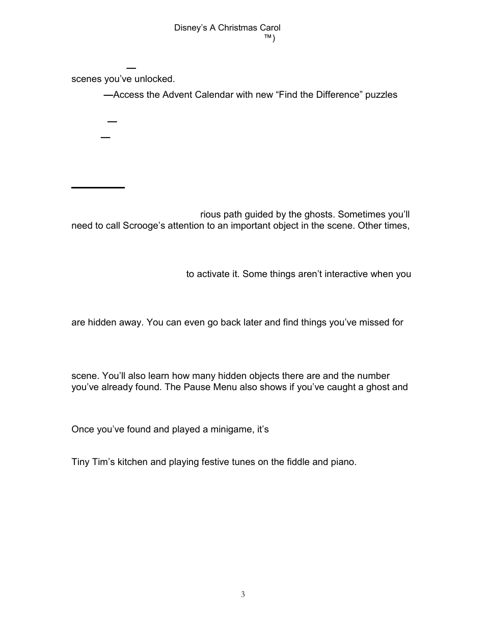 Disney Interactive Studios A Christmas Carol for Nintendo DS User Manual | Page 3 / 5