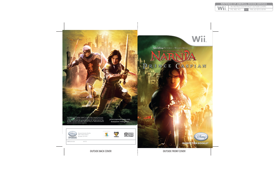 Disney Interactive Studios The Chronicles of Narnia: Prince Caspian User Manual | 7 pages