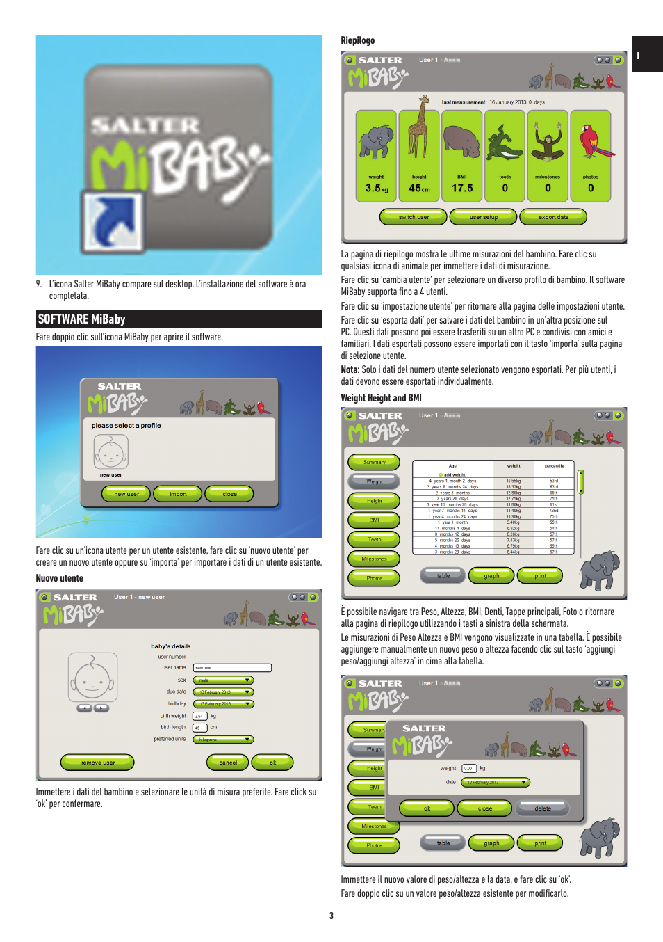 Software mibaby | Salter 9042 WH3R MiBaby Mother & Baby Electronic Scale User Manual | Page 66 / 126