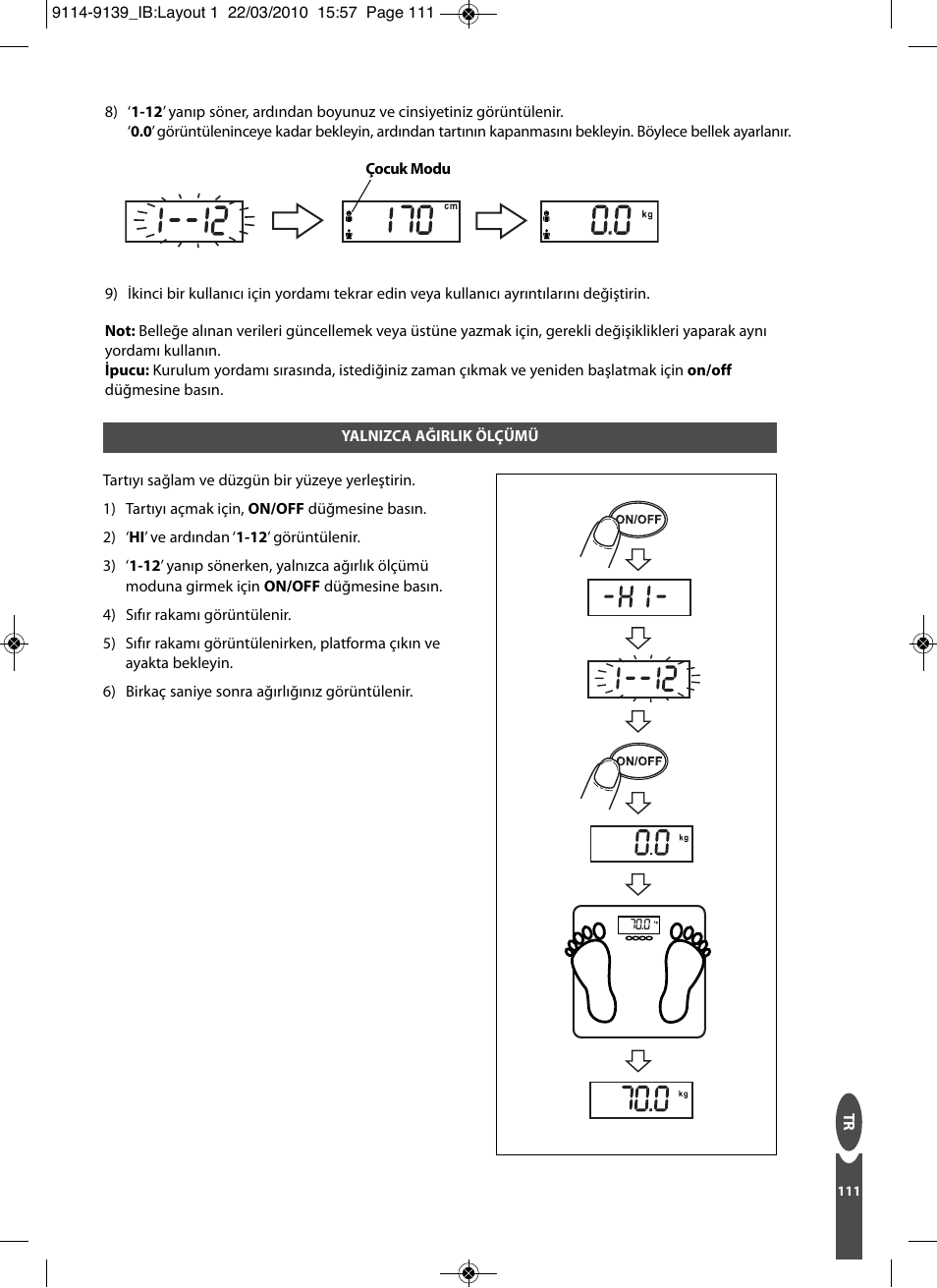 Salter 9139 WH3R Compact Analyser Scale User Manual | Page 111 / 140