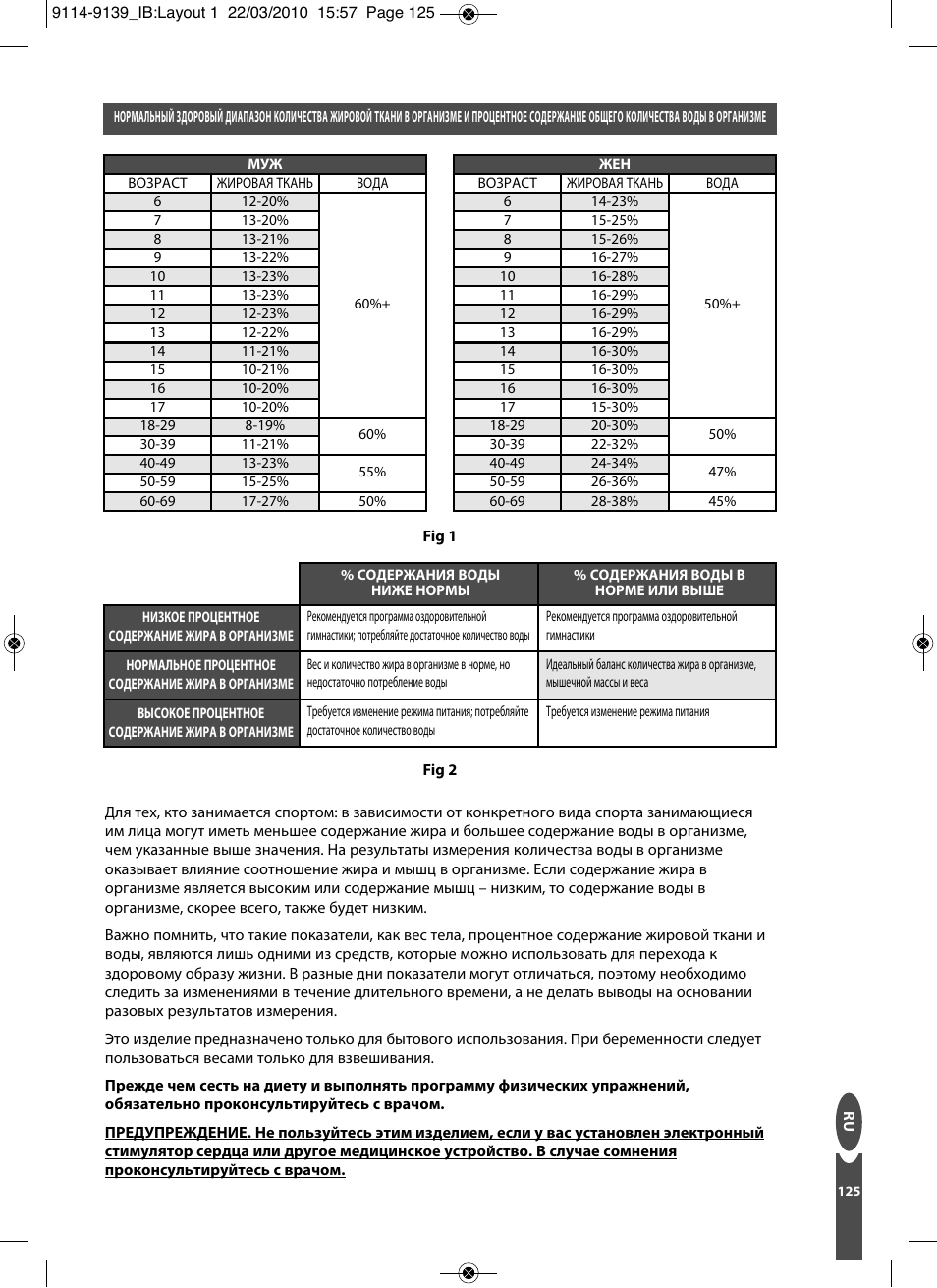 Salter 9139 WH3R Compact Analyser Scale User Manual | Page 125 / 140