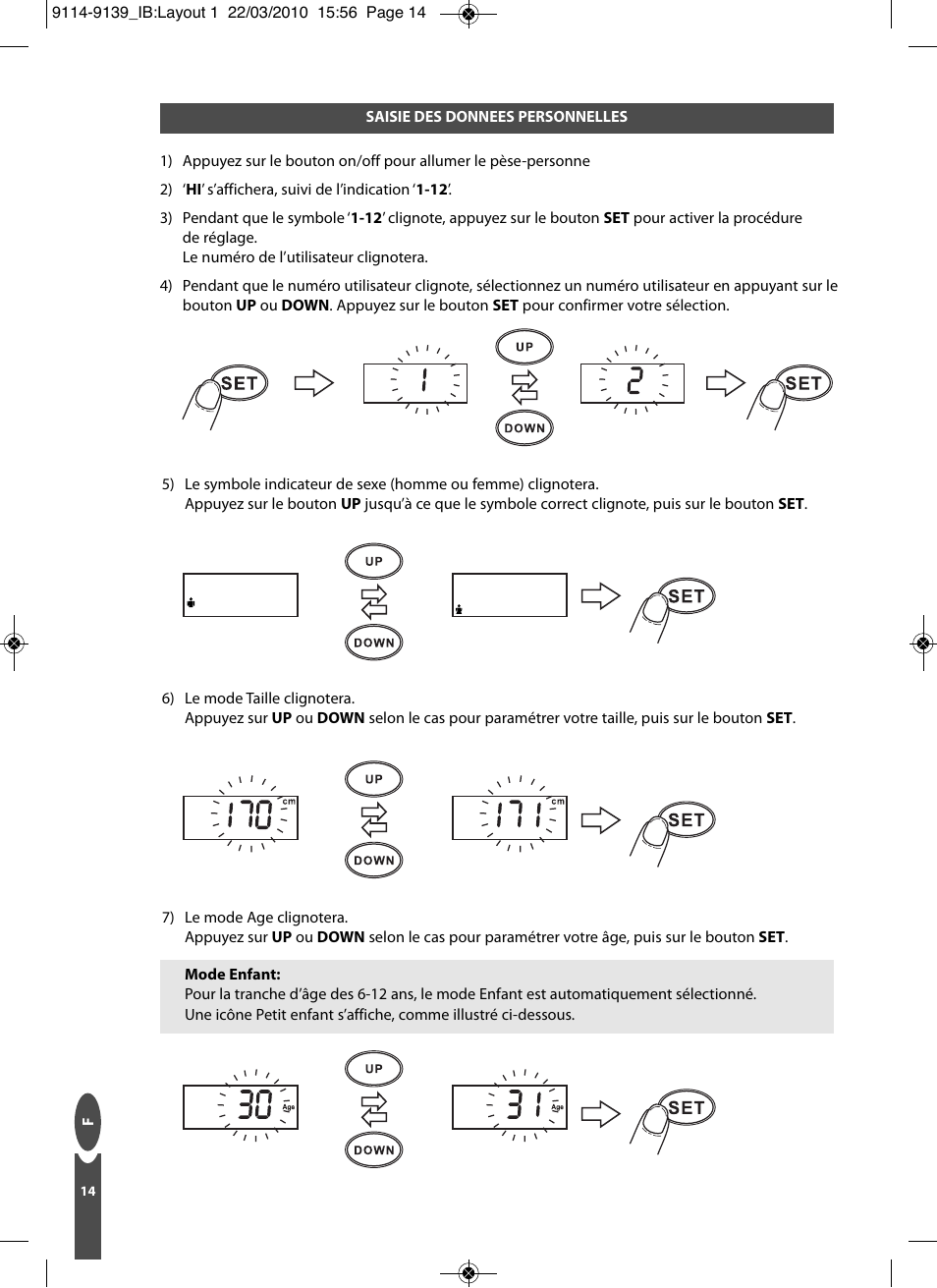 Salter 9139 WH3R Compact Analyser Scale User Manual | Page 14 / 140