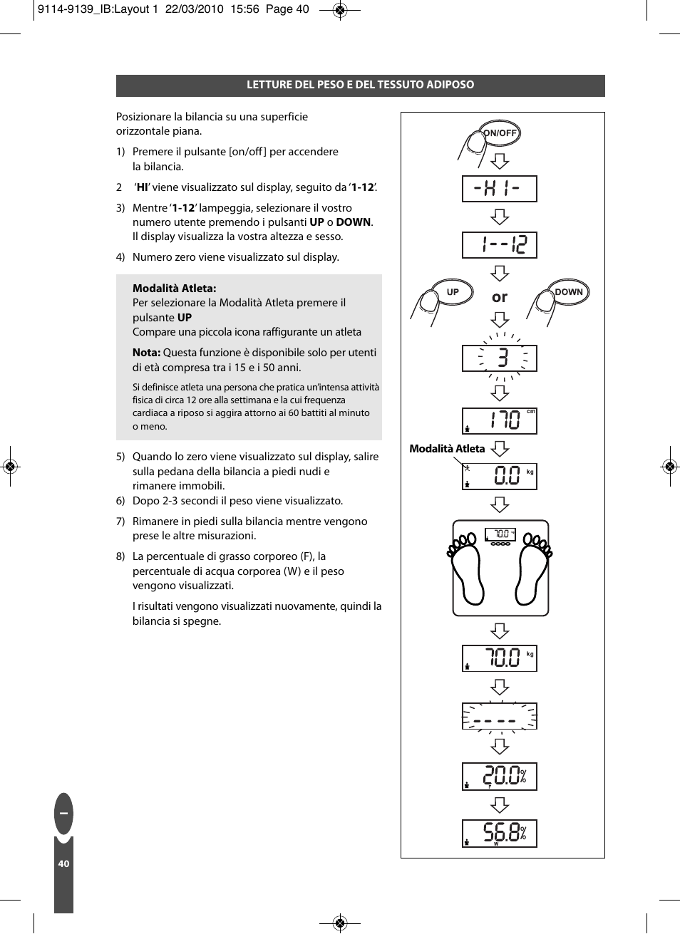 Salter 9139 WH3R Compact Analyser Scale User Manual | Page 40 / 140