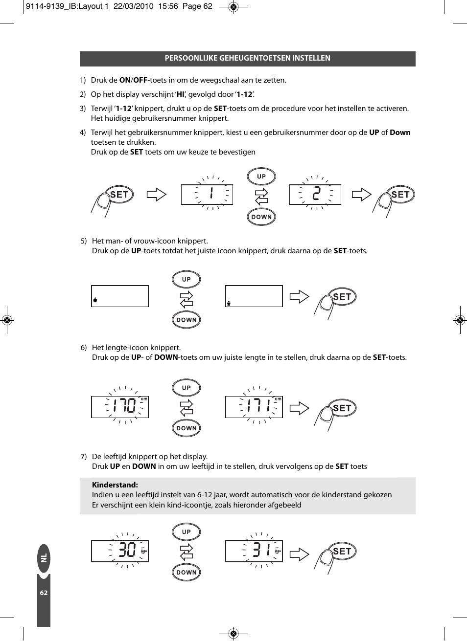 Salter 9139 WH3R Compact Analyser Scale User Manual | Page 62 / 140