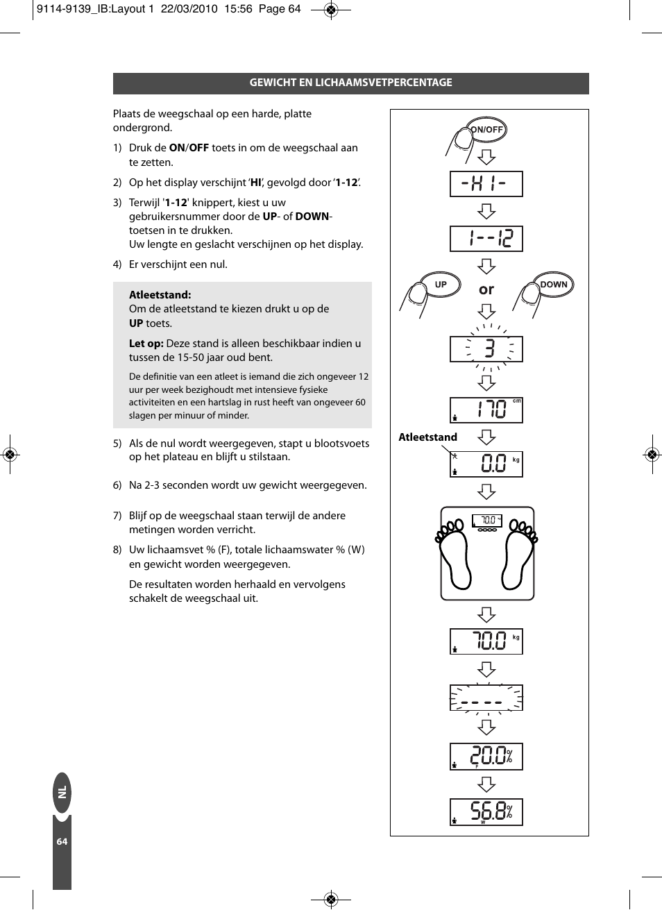 Salter 9139 WH3R Compact Analyser Scale User Manual | Page 64 / 140