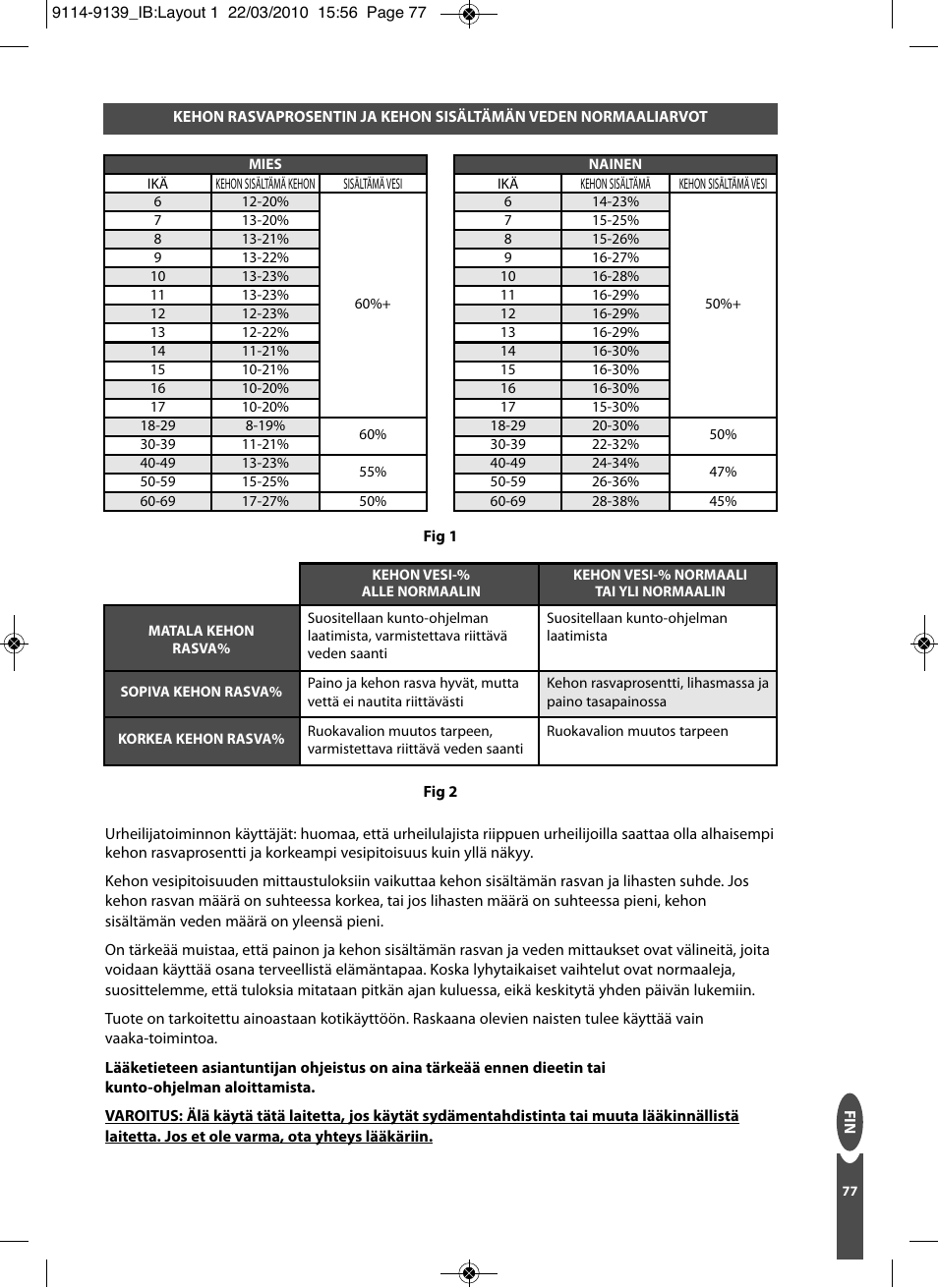 Salter 9139 WH3R Compact Analyser Scale User Manual | Page 77 / 140