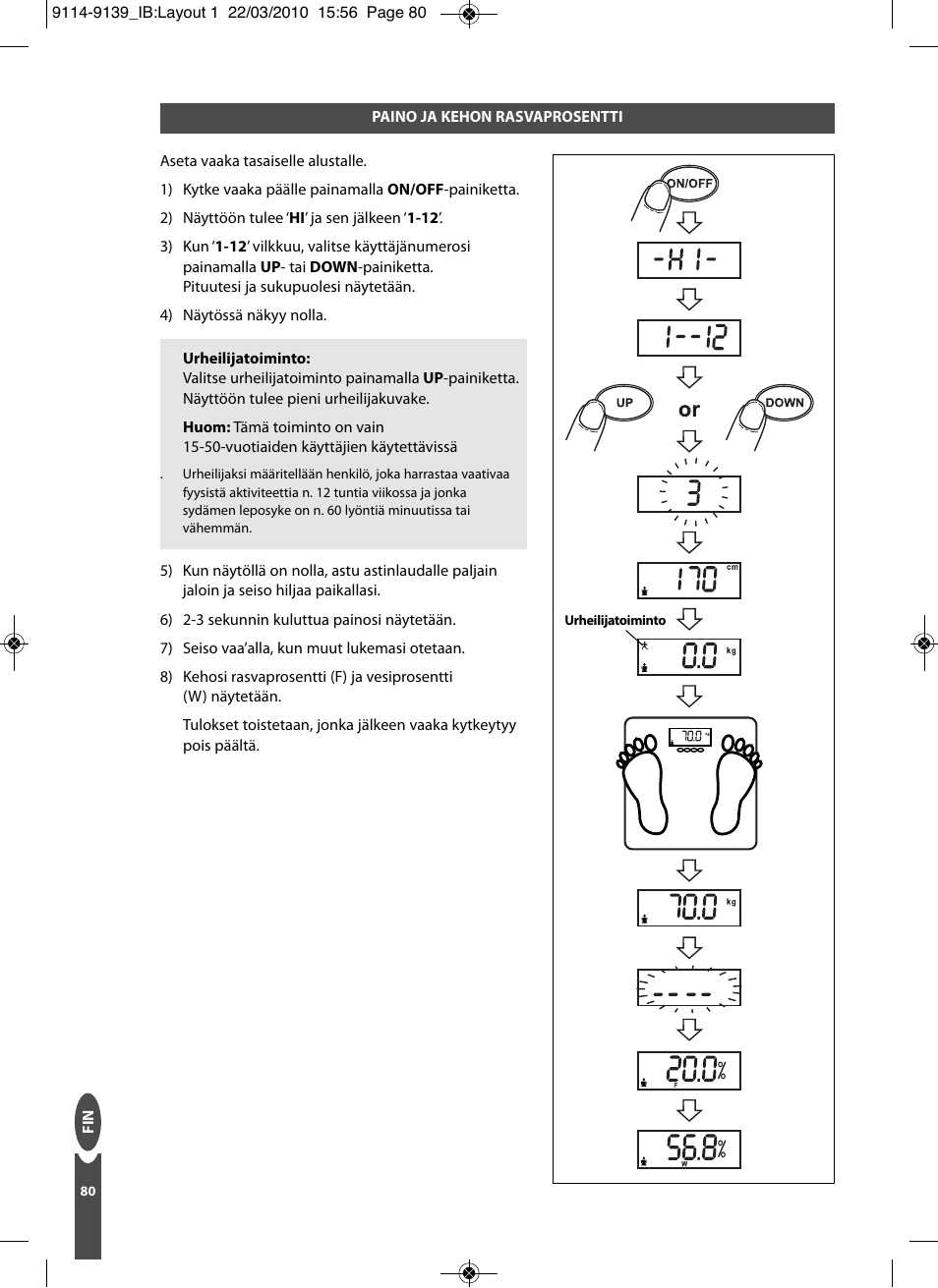 Salter 9139 WH3R Compact Analyser Scale User Manual | Page 80 / 140