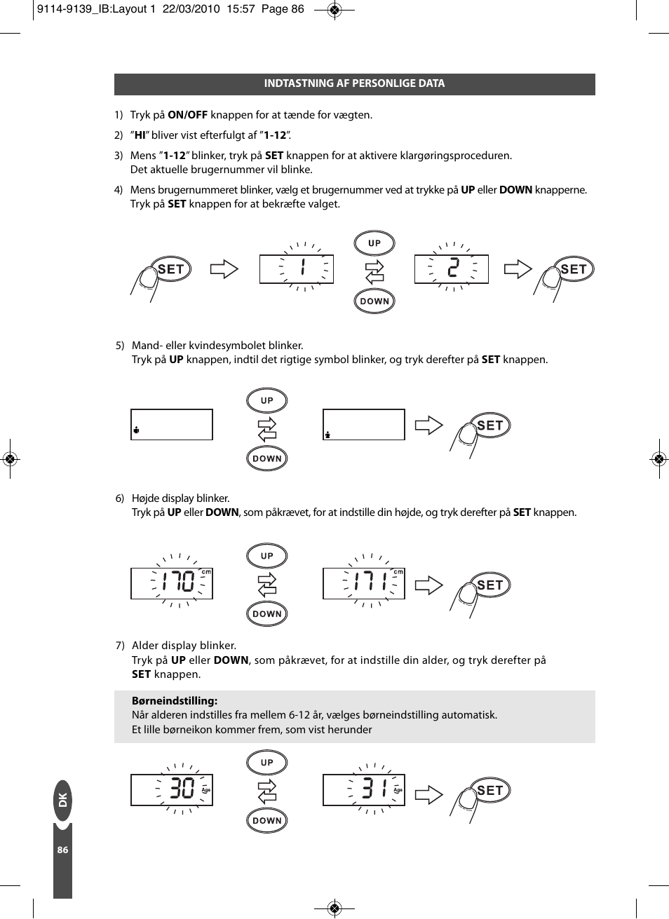 Salter 9139 WH3R Compact Analyser Scale User Manual | Page 86 / 140