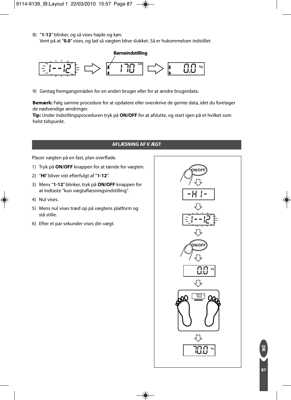 Salter 9139 WH3R Compact Analyser Scale User Manual | Page 87 / 140