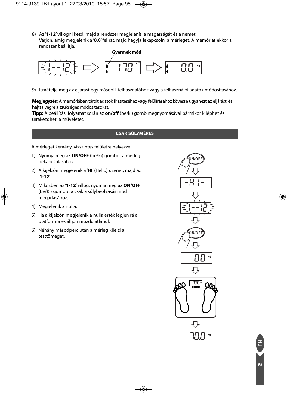 Salter 9139 WH3R Compact Analyser Scale User Manual | Page 95 / 140