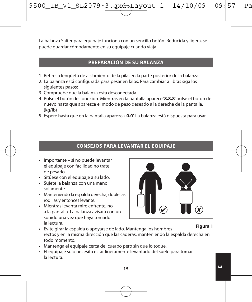 Salter 9500 BKDCTM Luggage Scale User Manual | Page 15 / 79