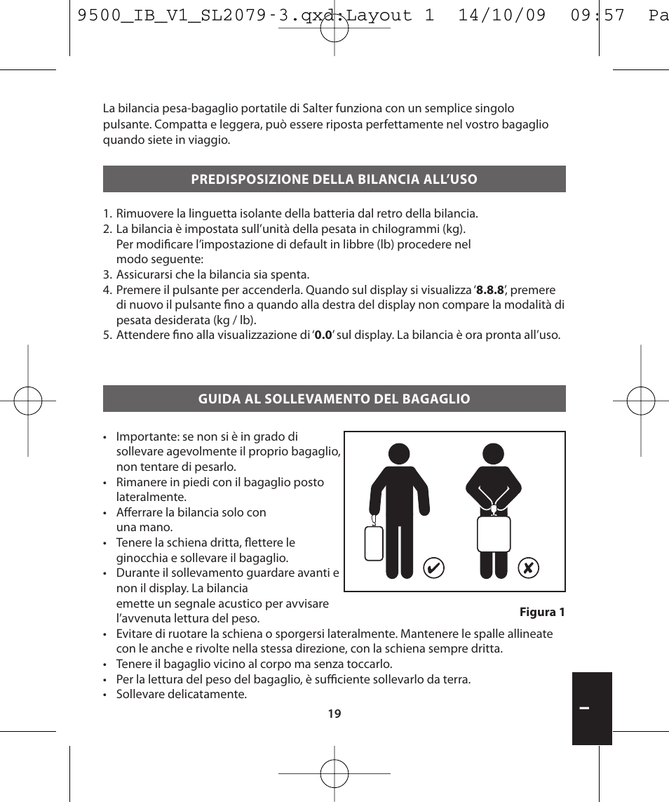 Salter 9500 BKDCTM Luggage Scale User Manual | Page 19 / 79