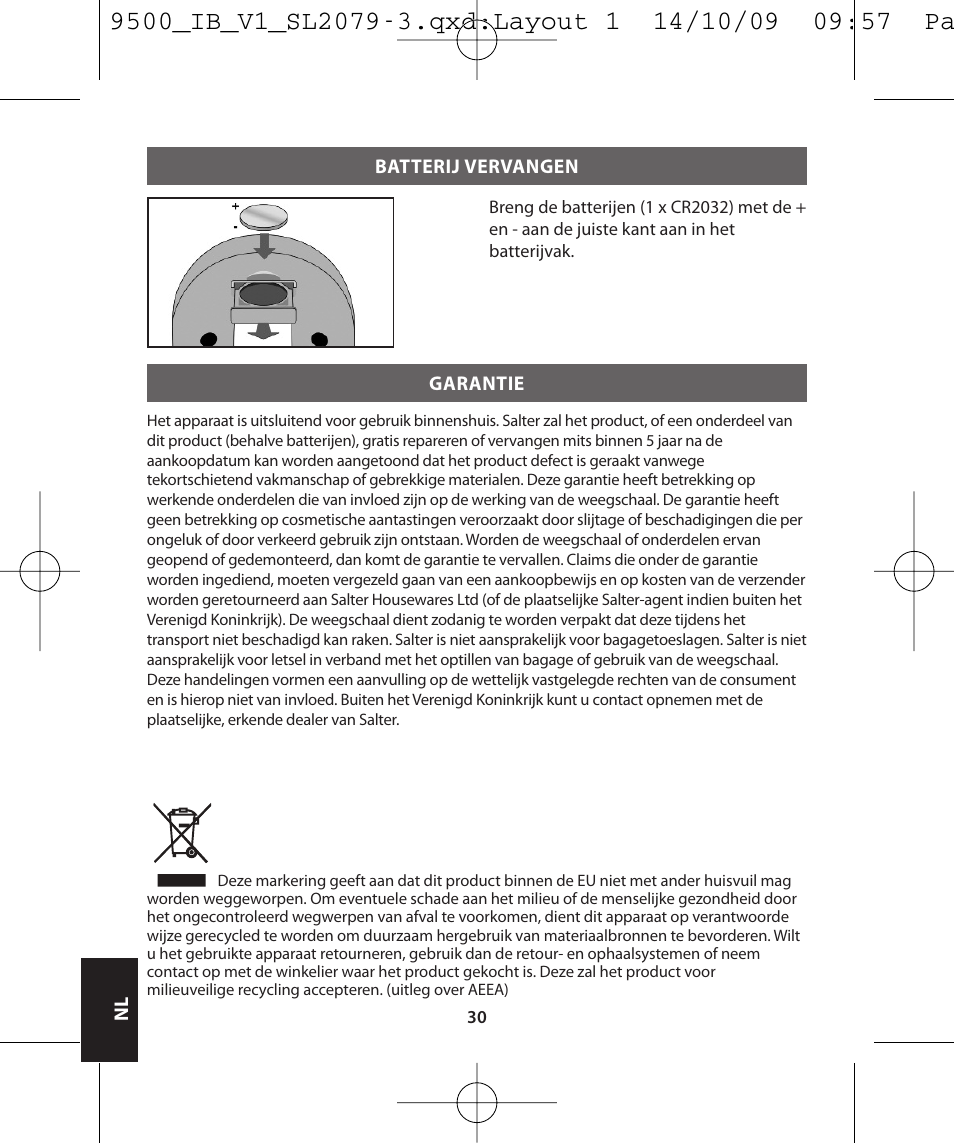 Salter 9500 BKDCTM Luggage Scale User Manual | Page 30 / 79