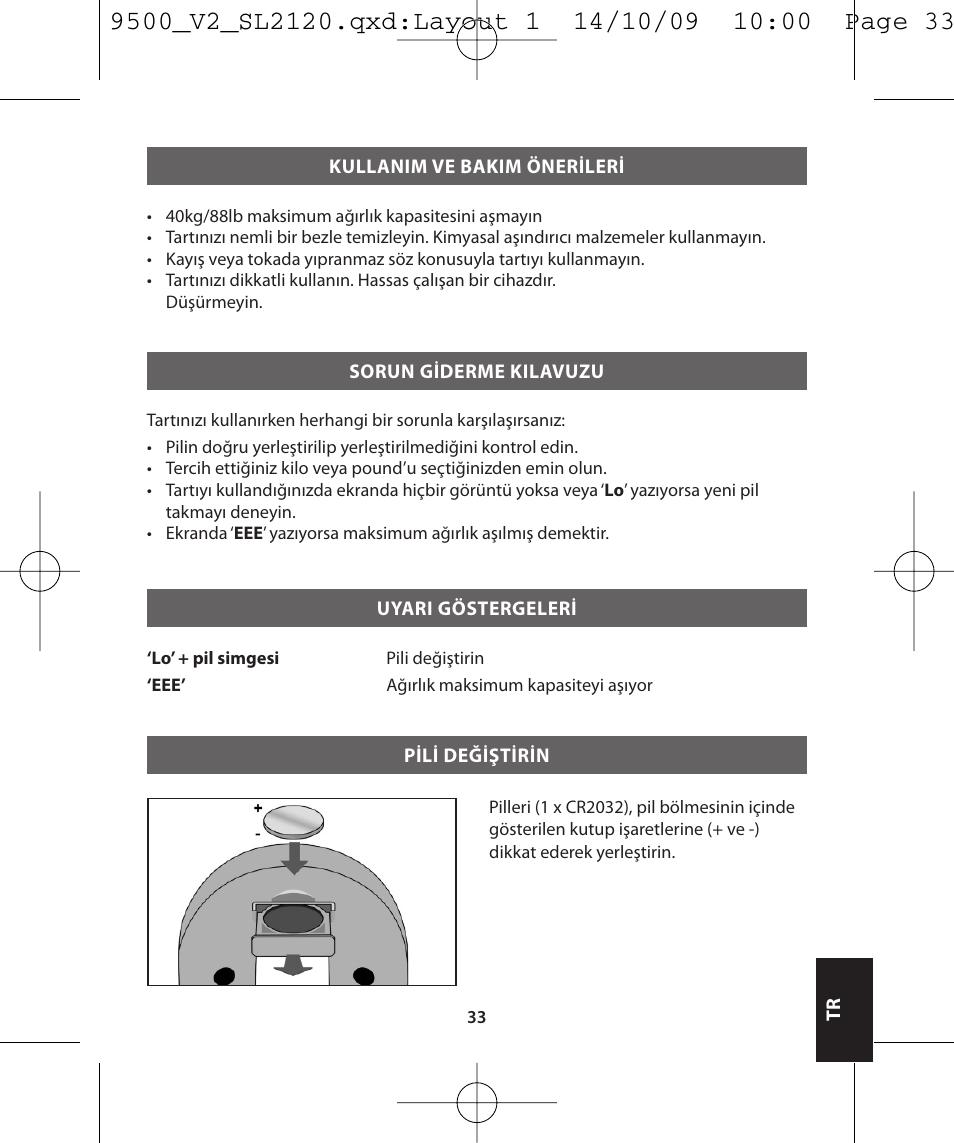 Salter 9500 BKDCTM Luggage Scale User Manual | Page 72 / 79