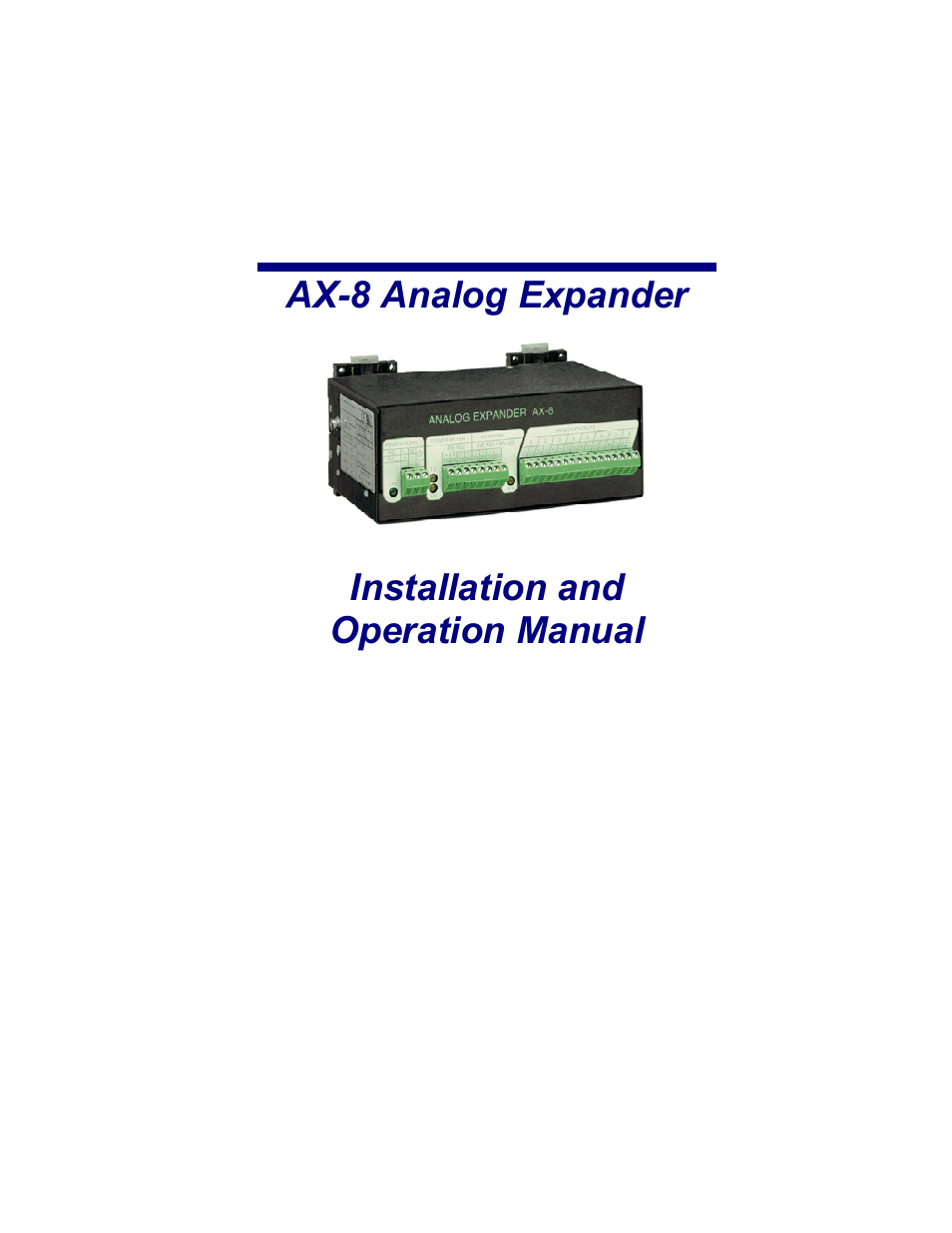 SATEC AX-8 User Manual | Page 2 / 15