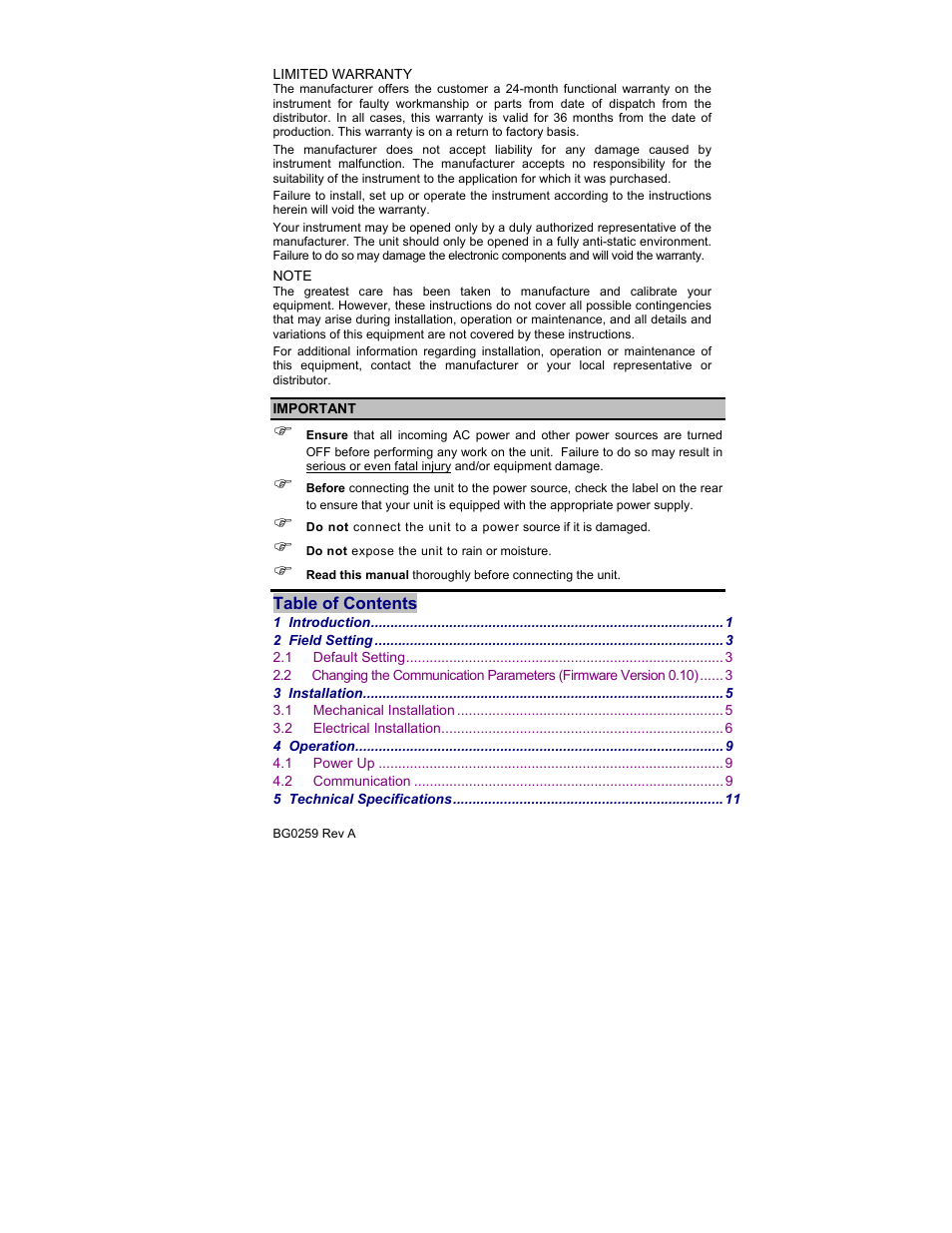SATEC AX-8 User Manual | Page 3 / 15